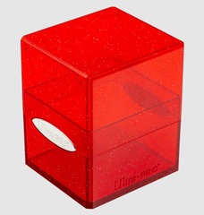 Ultra Pro Satin Cube Deck Box - Glitter Red